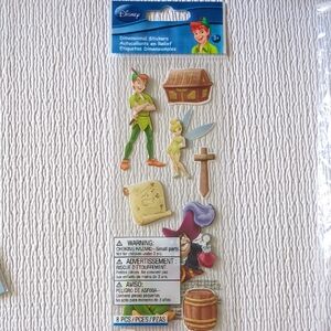 💜2/$15💜Disney Tinker Bell & Peter Pan Dimensional Stickers - package 2